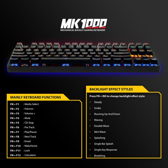 Ant Esports Mk1000 TKL Mechanical keyboard
