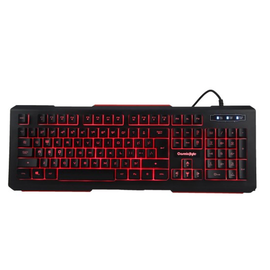 COSMIC BYTE CB-GK-10 CORONA WIRED GAMING KEYBOARD WITH RED LED