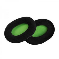 HyperX Cloud Velour Ear Cushions (Black/Green)
