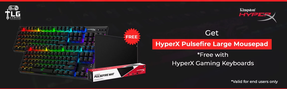 Hyperx keyboard and mousepad offer